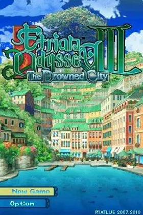 Etrian Odyssey III - The Drowned City (USA) screen shot title